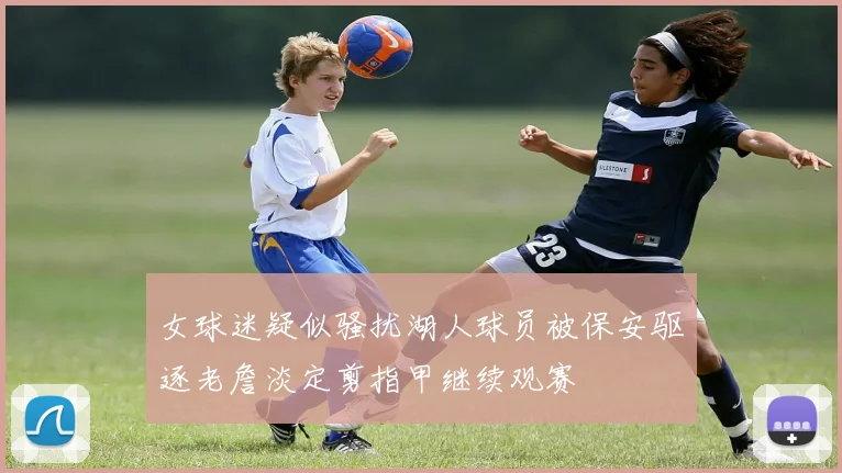 女球迷疑似骚扰湖人球员被保安驱逐老詹淡定剪指甲继续观赛